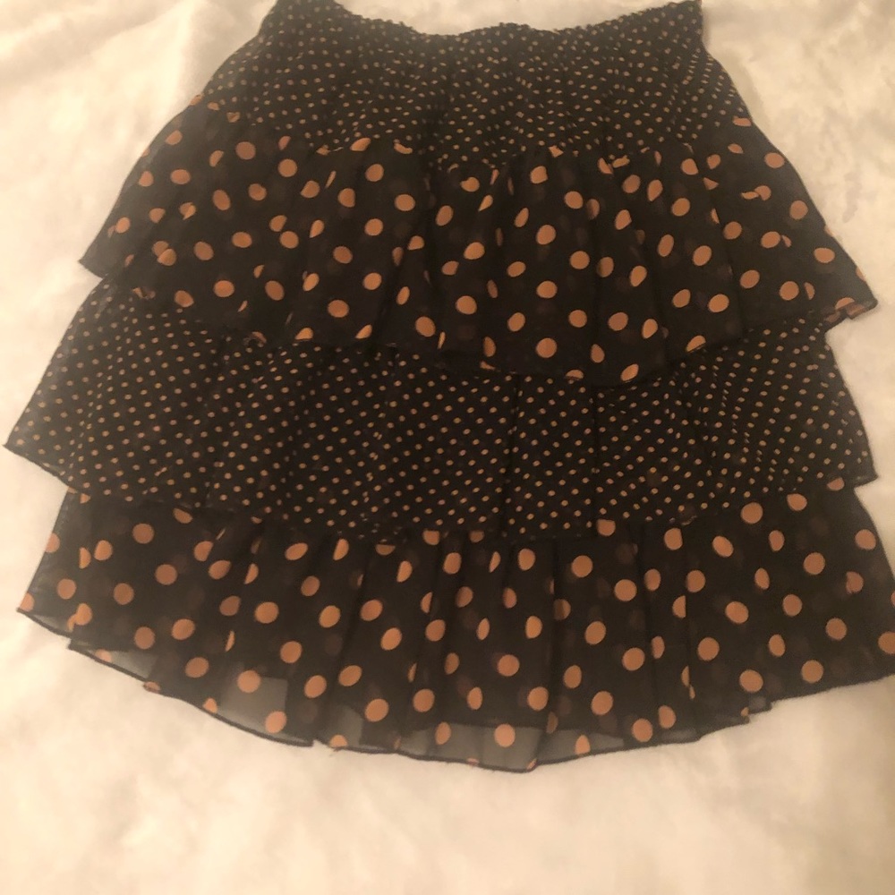 BCBG polka dot skirt